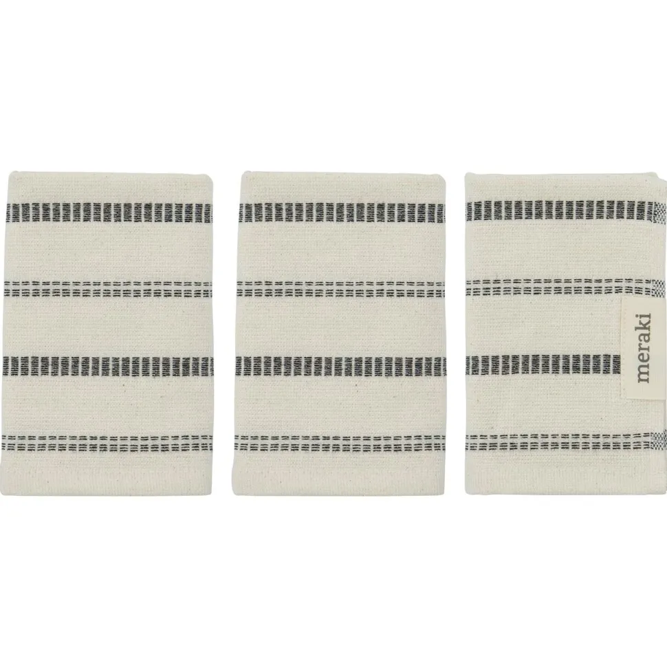 Meraki Wash Cloths True Off-White/Black