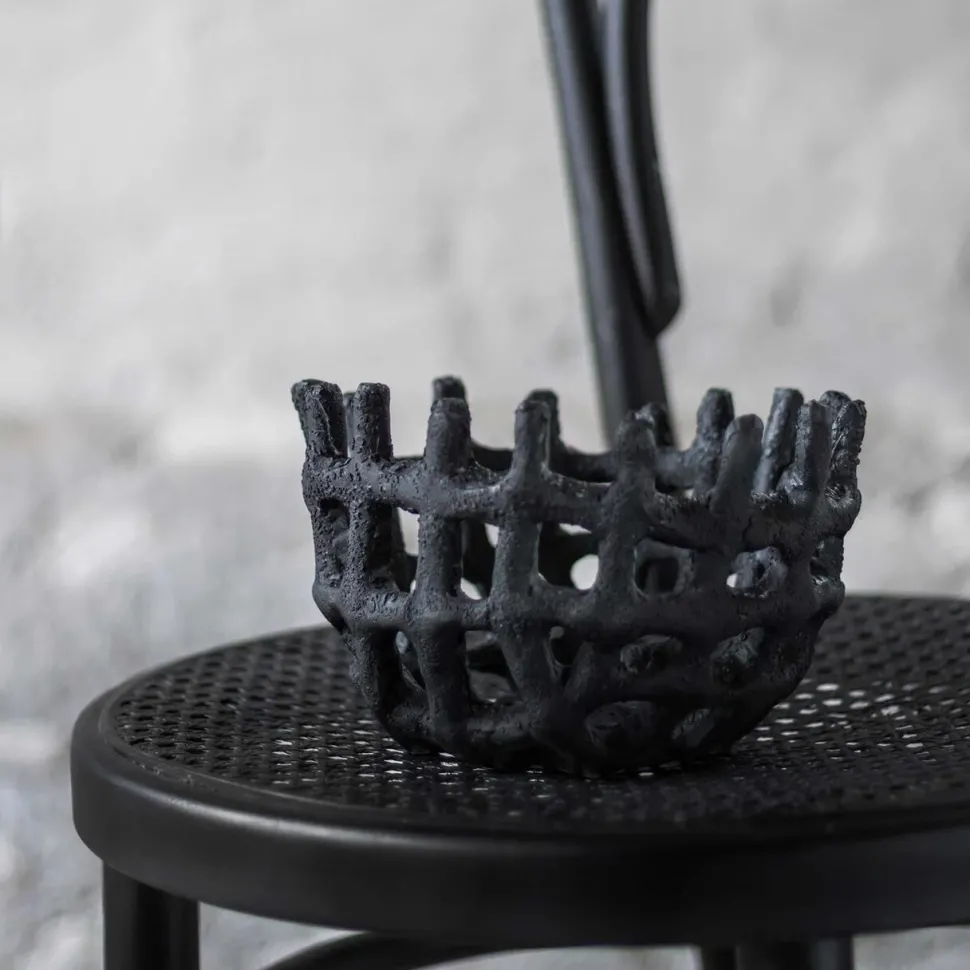 Mette Ditmer Art Piece Braided Bowl Black