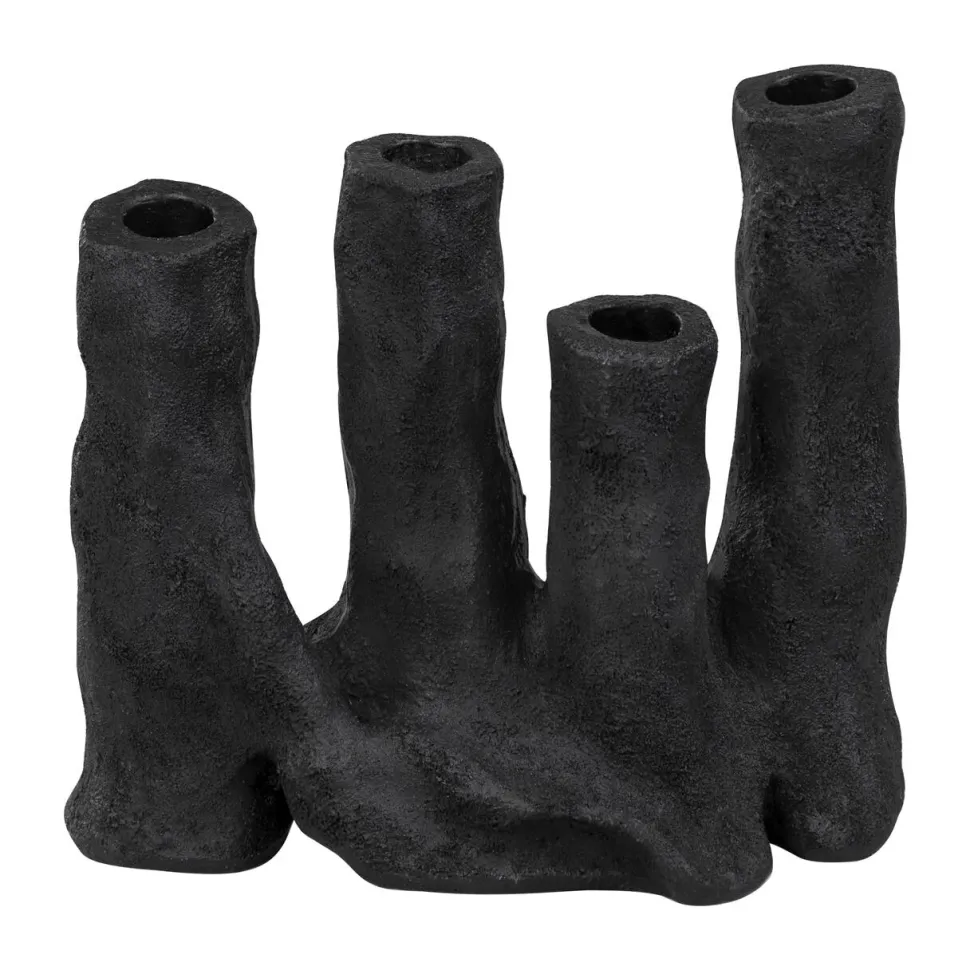 Mette Ditmer Art Piece Four Candleholder Black