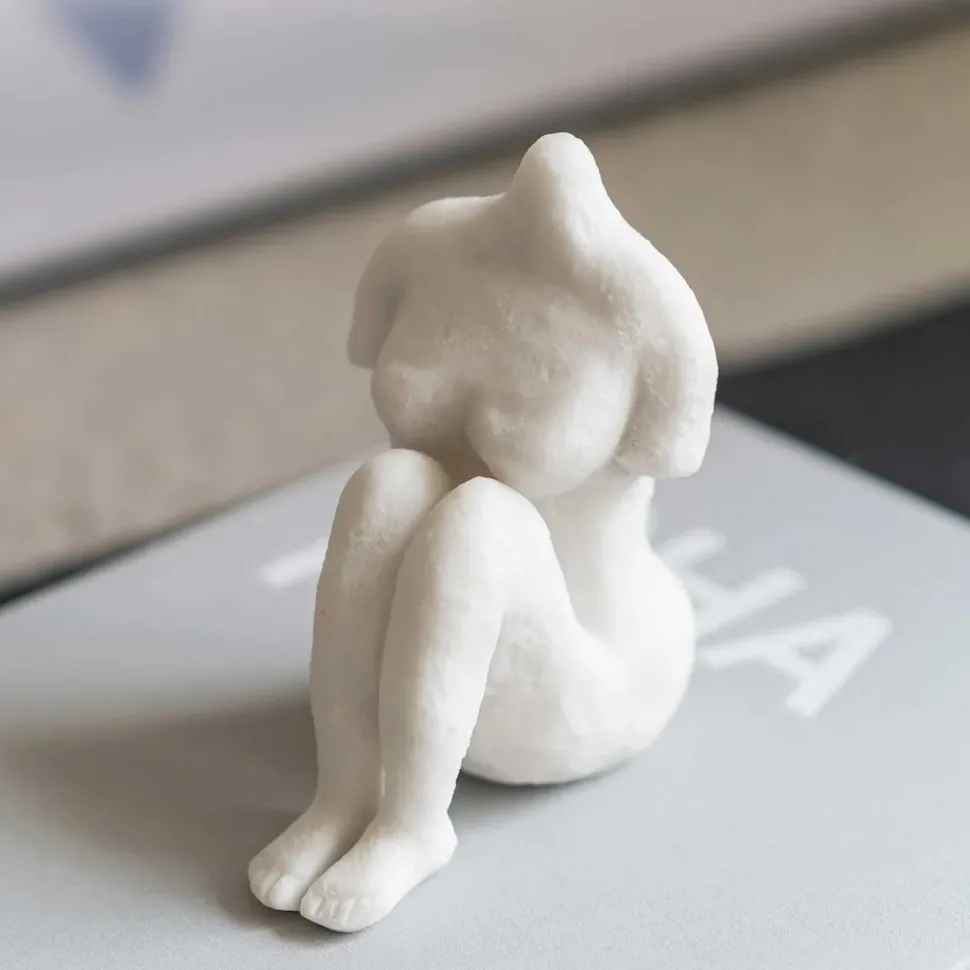 Mette Ditmer Art Piece Sitting Woman Off-White
