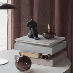 Mette Ditmer Aura Oil Lamp Smoke Grey Large
