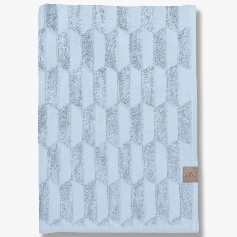 Mette Ditmer Geo Towel Light Blue