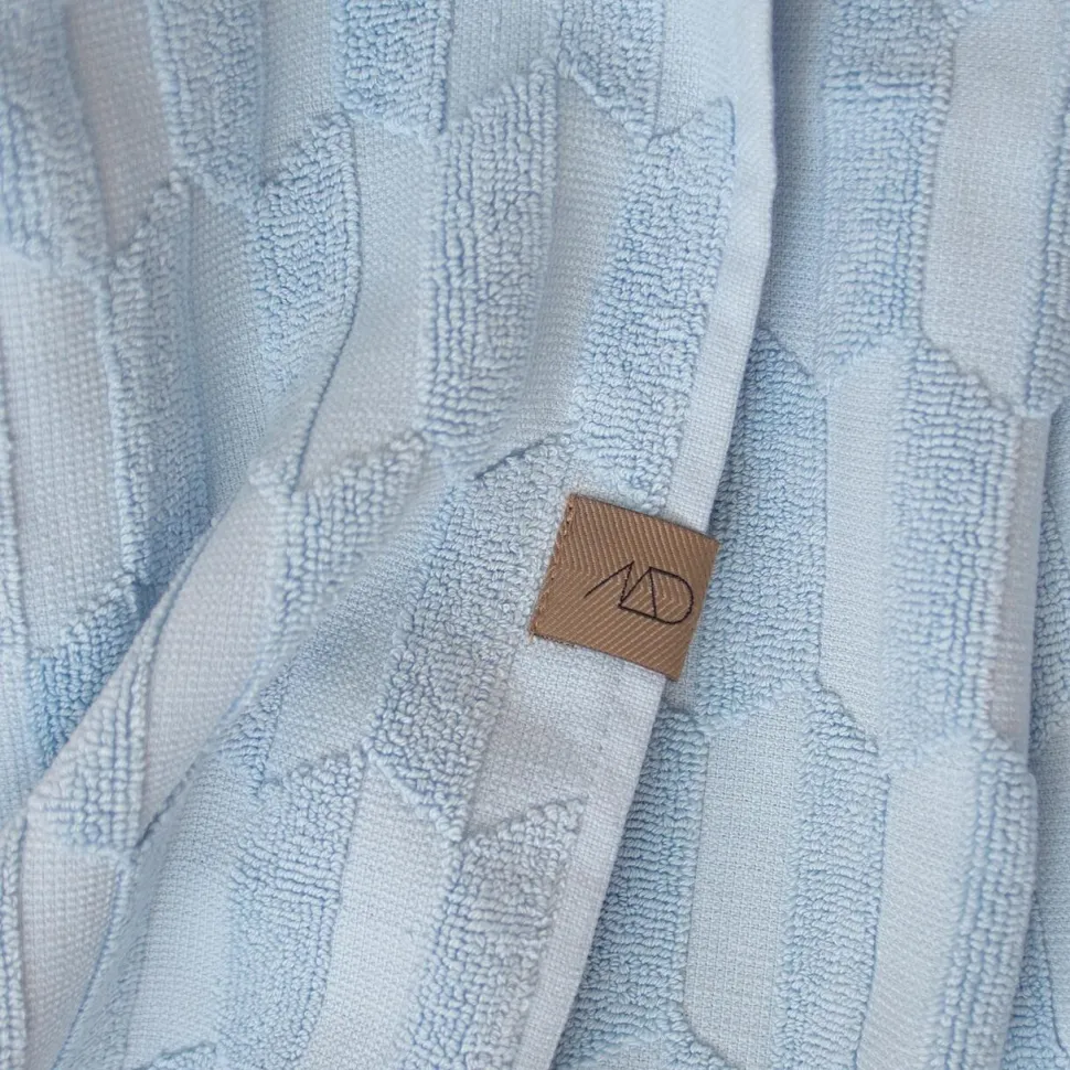 Mette Ditmer Geo Towel Light Blue
