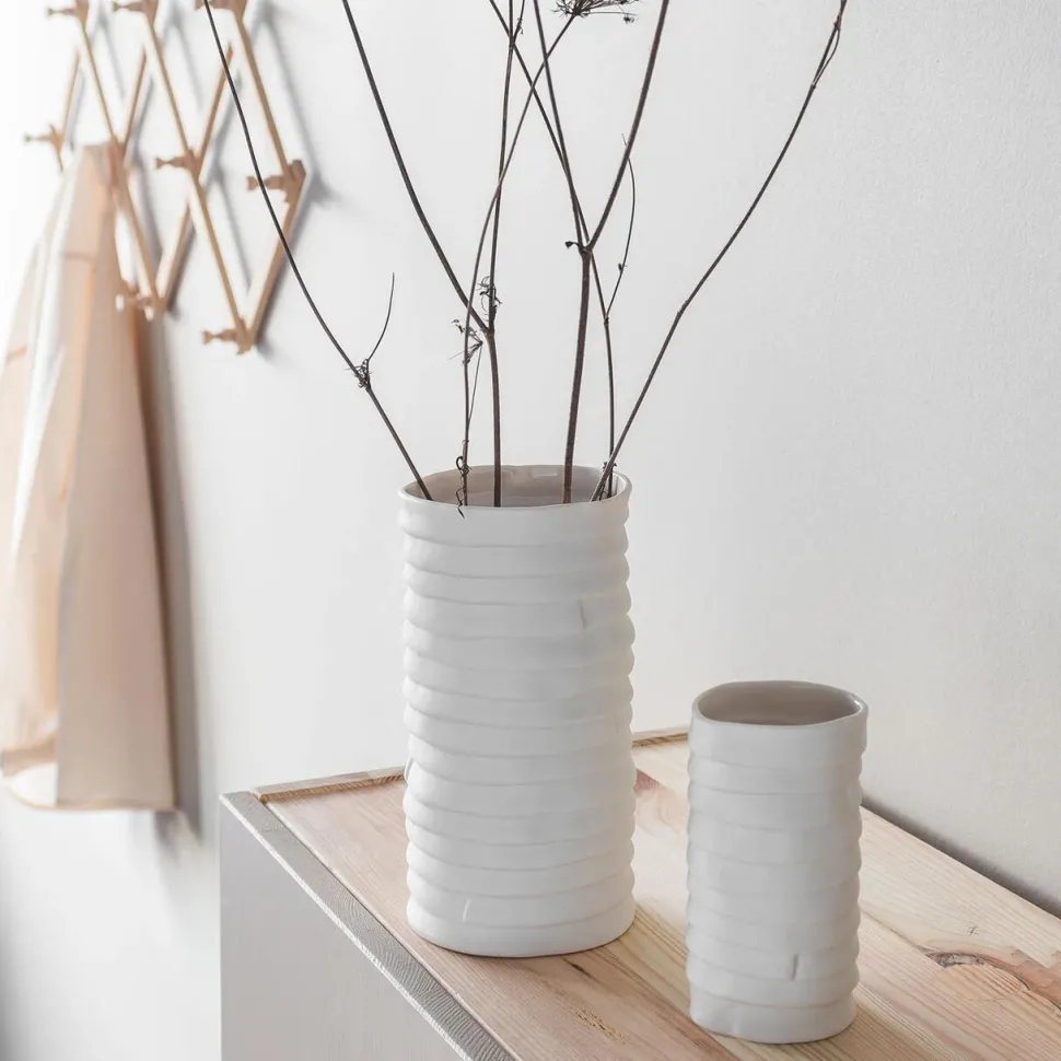Mette Ditmer Ribbon Vase Off-White Small