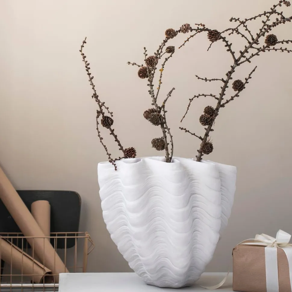 Mette Ditmer Shell Vase Off-White Large