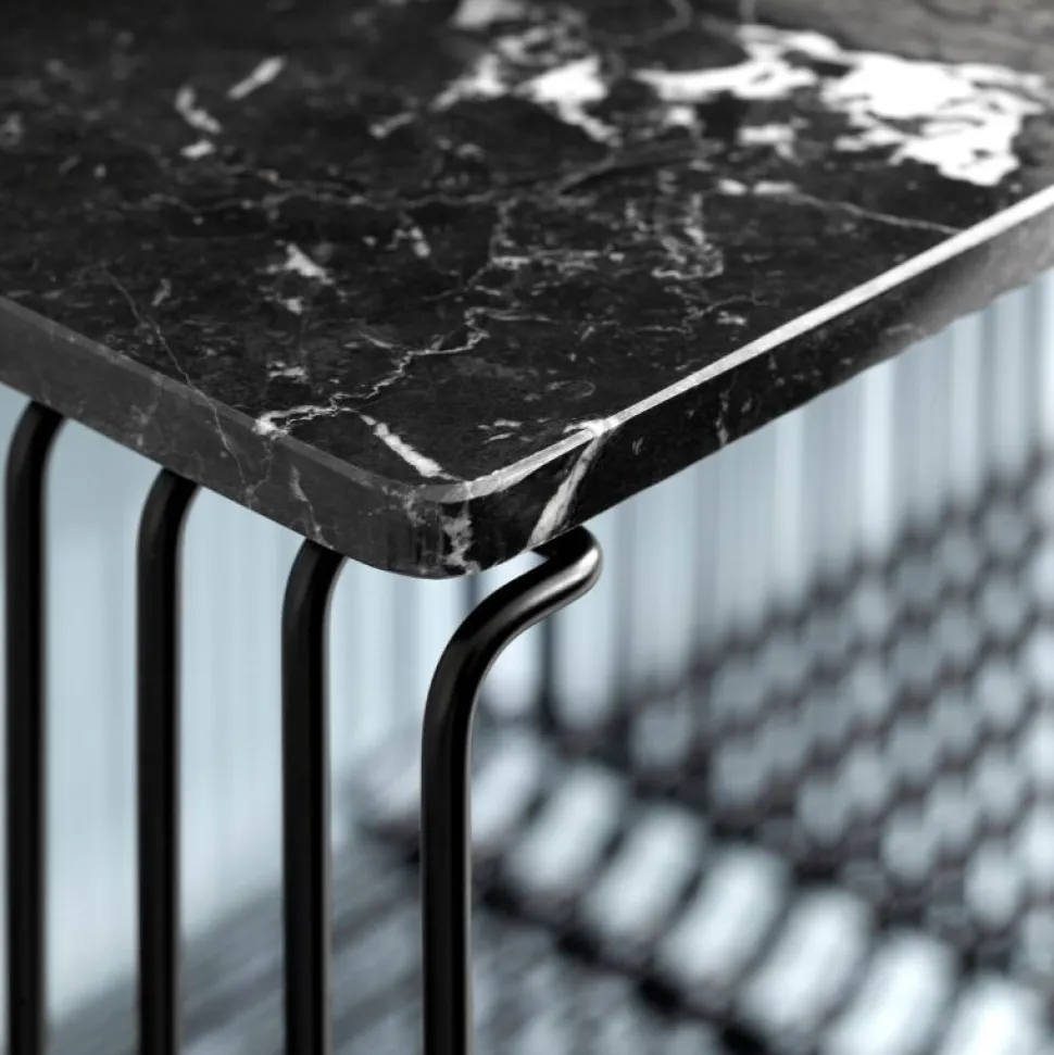 Montana Verner Panton Wire Topplade Sort Marmor