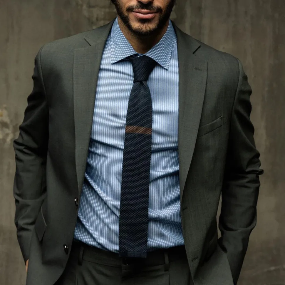 Mos Mosh Gallery James Dynamic Luxe Blazer Dark Green