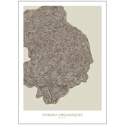 Poster & Frame Wavy Formes Organiques No. 1 Poster 50x70 cm
