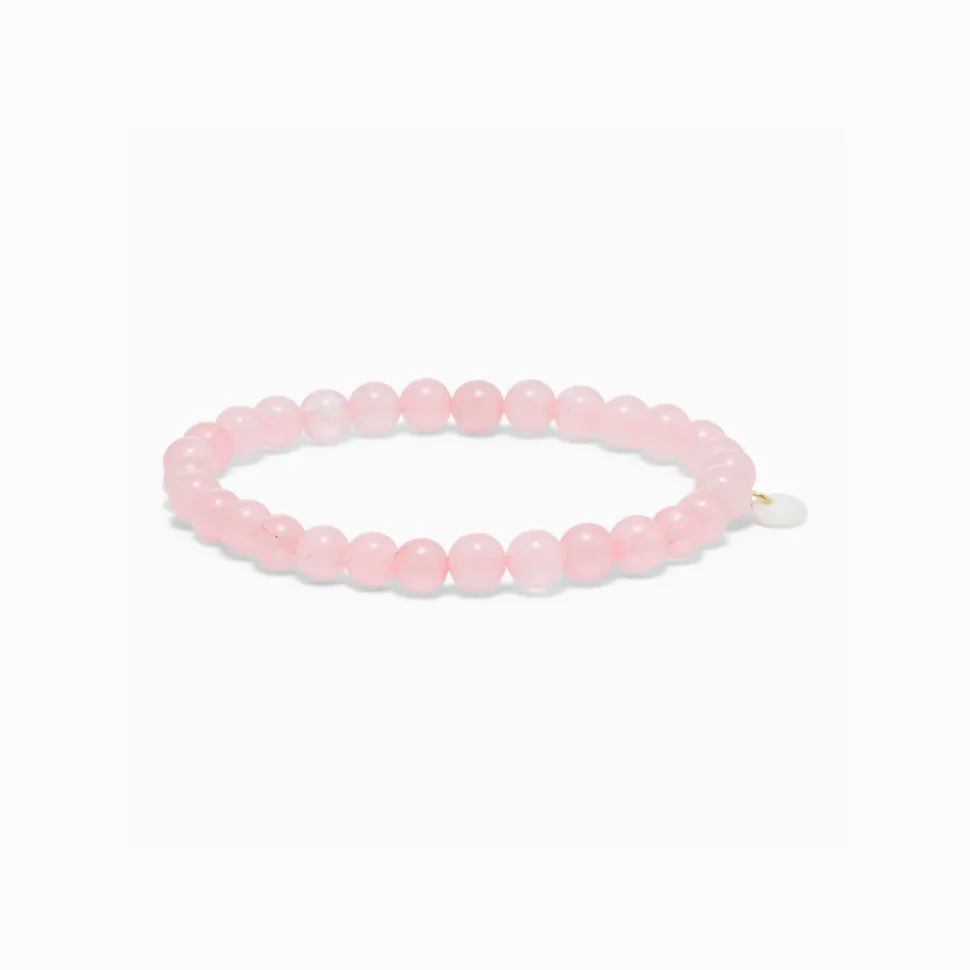Soï Krystal Armbånd Rosakvarts Large