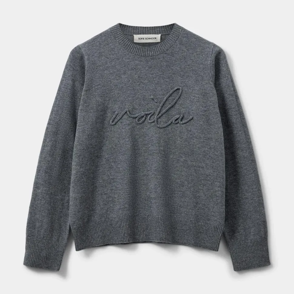 Sofie Schnoor MinnikSW Sweater Grey Melange
