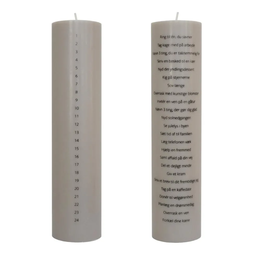 Specktrum 24 Moments Of Self Love Calendar Candle Taupe