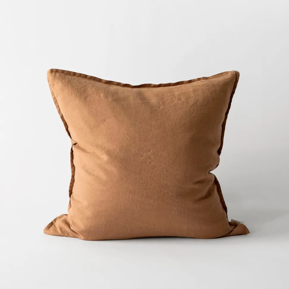 Tell Me More Linen Cushion Hazelnut 50x50 cm