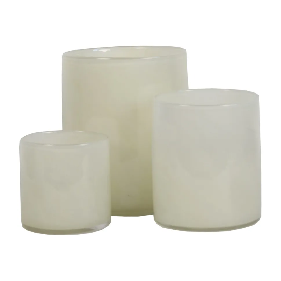 Tell Me More Lyric Candleholder Large Linen