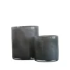 Tell Me More Lyric Candleholder Small Dark Grey