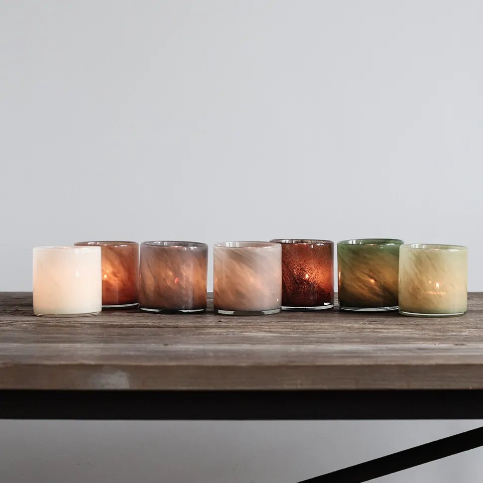Tell Me More Lyric Candleholder Small Dark Grey