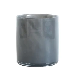 Tell Me More Lyric Candleholder Medium Dark Grey