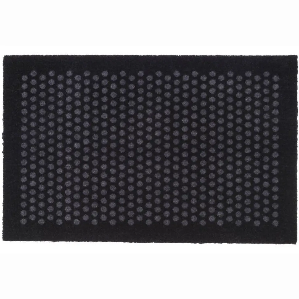 Tica Copenhagen Dot Smudsmåtte Sort/Grå 60x90 cm