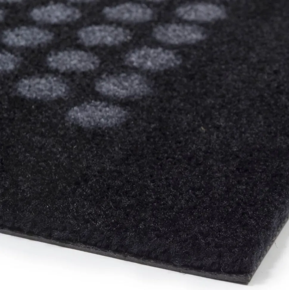 Tica Copenhagen Dot Smudsmåtte Sort/Grå 60x90 cm