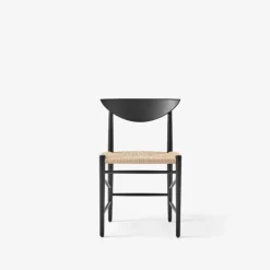 &Tradition HM3 Drawn Chair Black Lacquered Oak