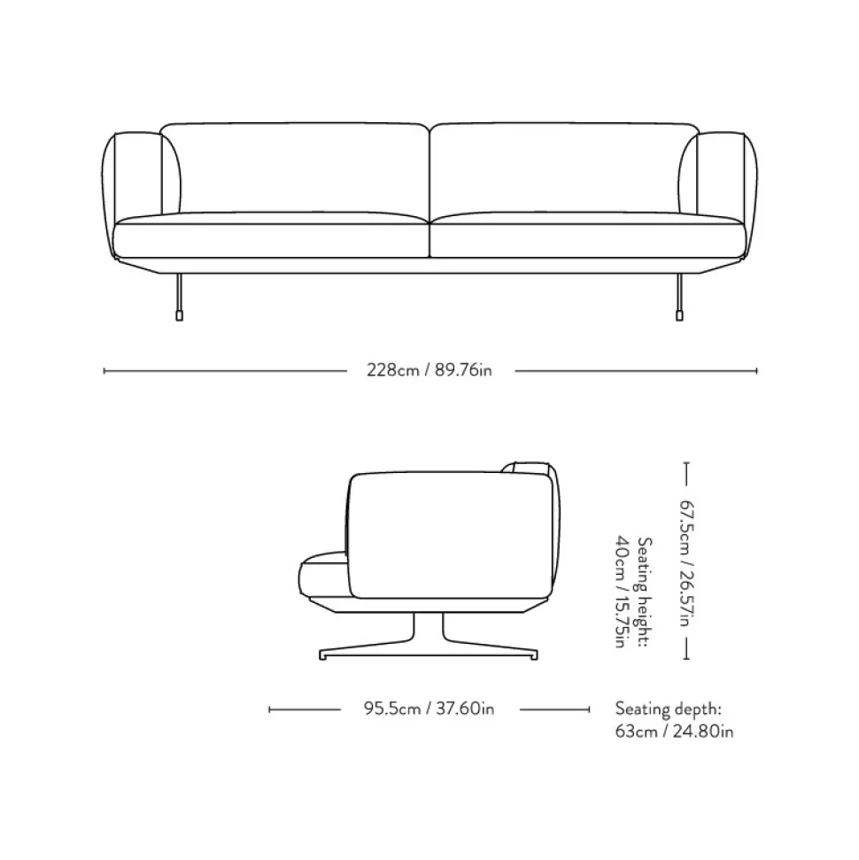 &Tradition Inland AV23 Sofa Hallingdal 130