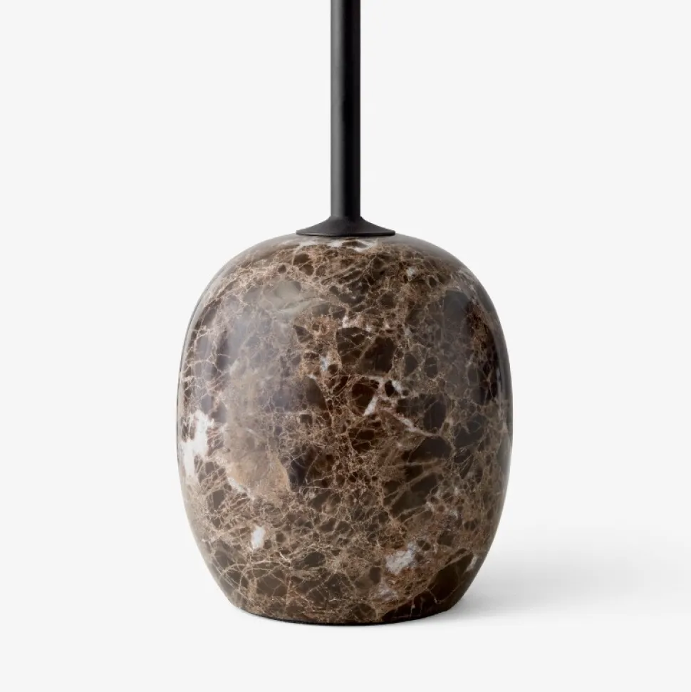 &Tradition LN9 Lato Bord Warm Black/Valnød Ø50 cm