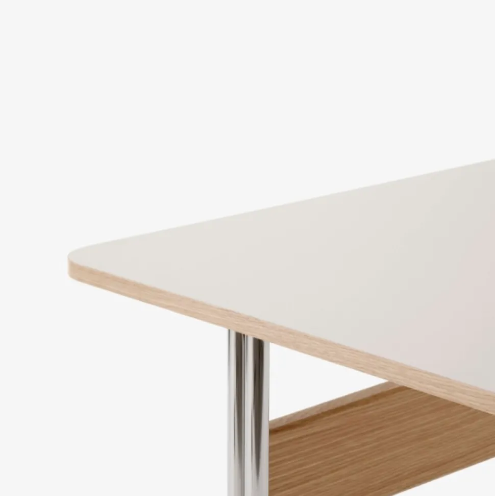 &Tradition Pavilion AV16 Mushroom Linoleum Oak Chrome Base
