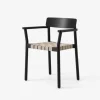&Tradition TK9 Betty Chair Black Oak Natural Webbing