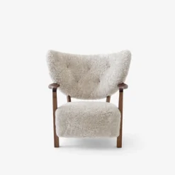 &Tradition Wulff ATD2 Moonlight Sheepskin Oiled Walnut