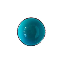 Val Pottery Inez Bowl Turquoise/Dark Red Line
