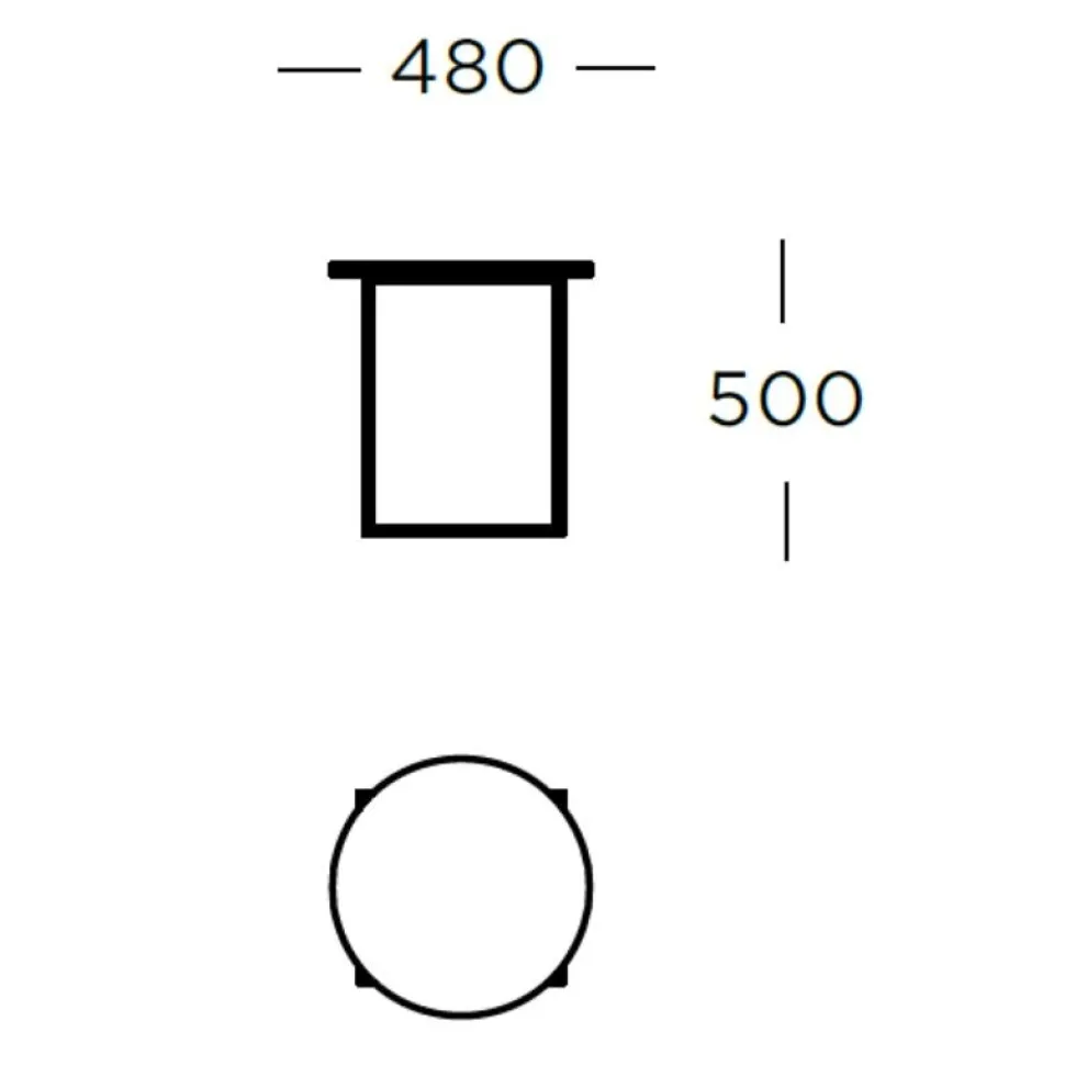 Wendelbo Circle Sidebord Brun