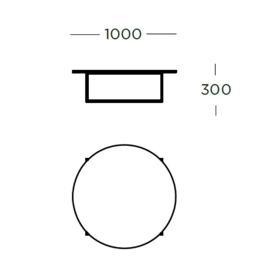 Wendelbo Circle Sofabord Sort
