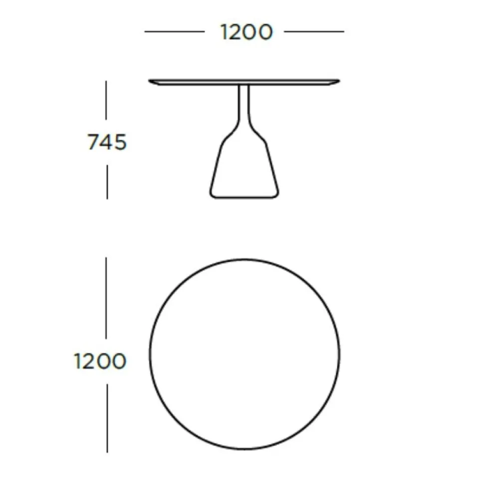 Wendelbo Coin Spisebord Ø120 Brunbejdset Eg