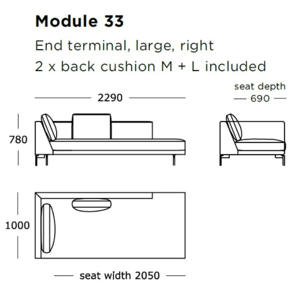 Wendelbo Edge V2 Sofa Højrevendt Soft 02