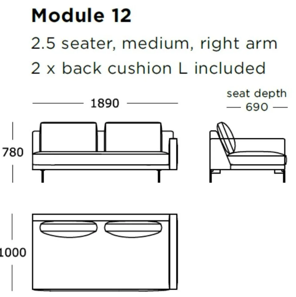 Wendelbo Edge V2 Sofa Venstrevendt Soft 02
