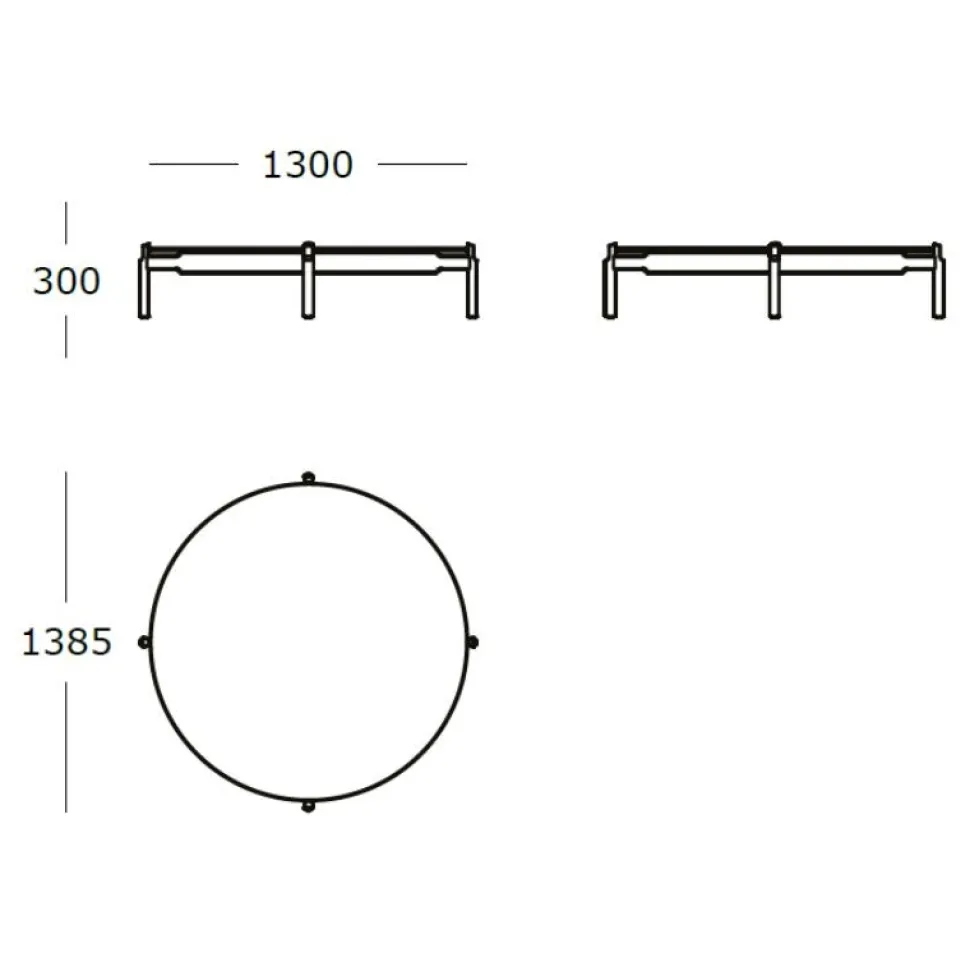 Wendelbo Notch Round Extra Large Sofabord