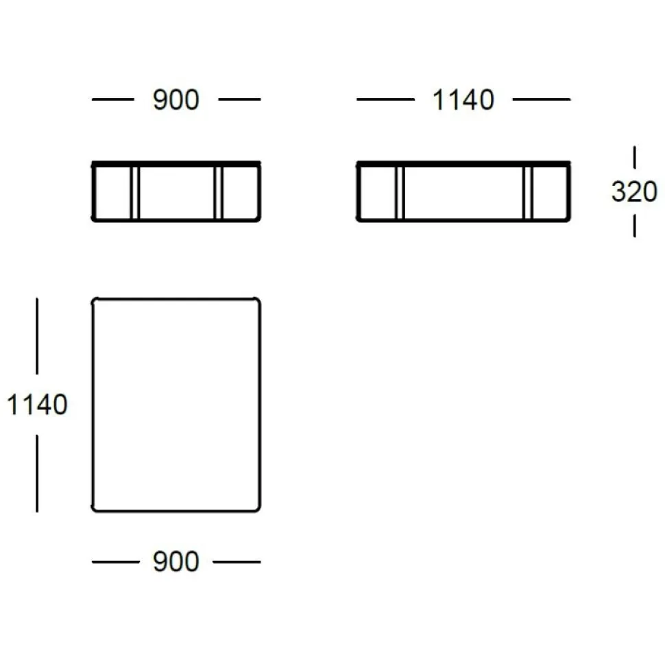 Wendelbo Root Rectangle Sofabord